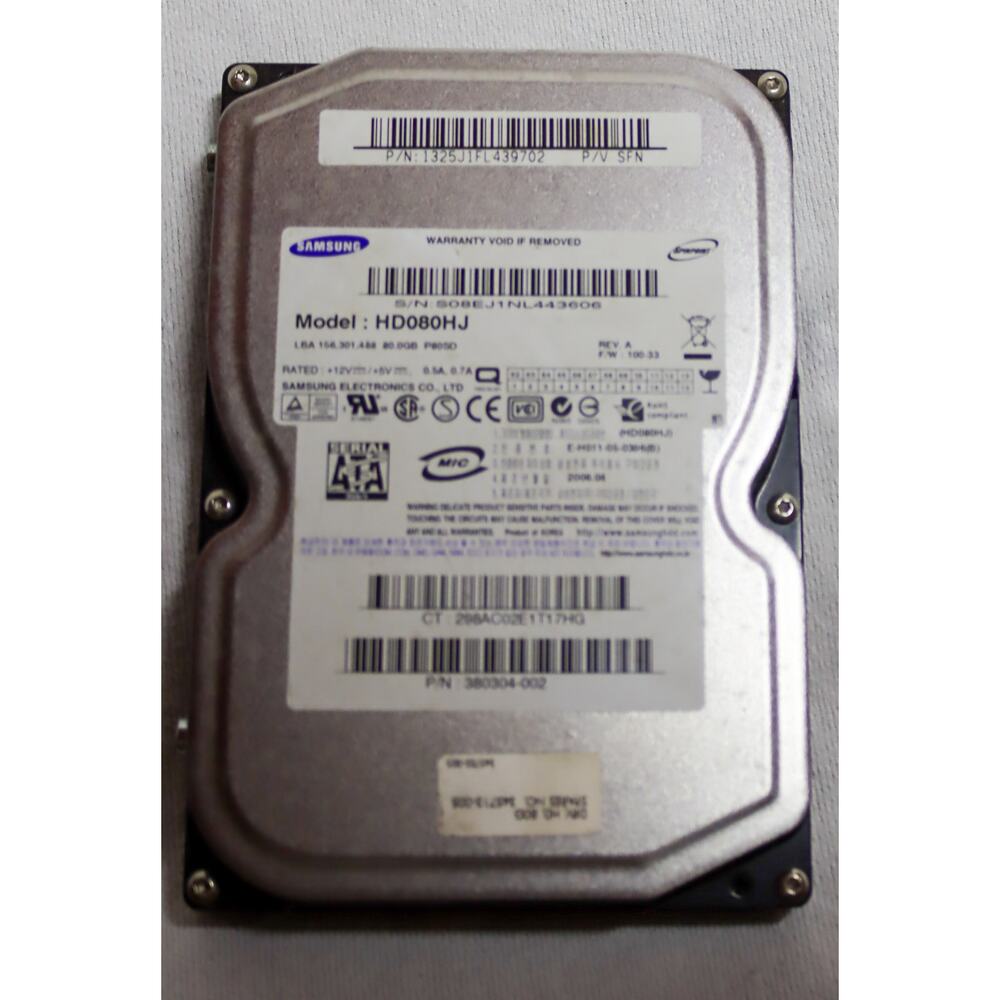 Samsung HD080HJ 80GB Serial ATA